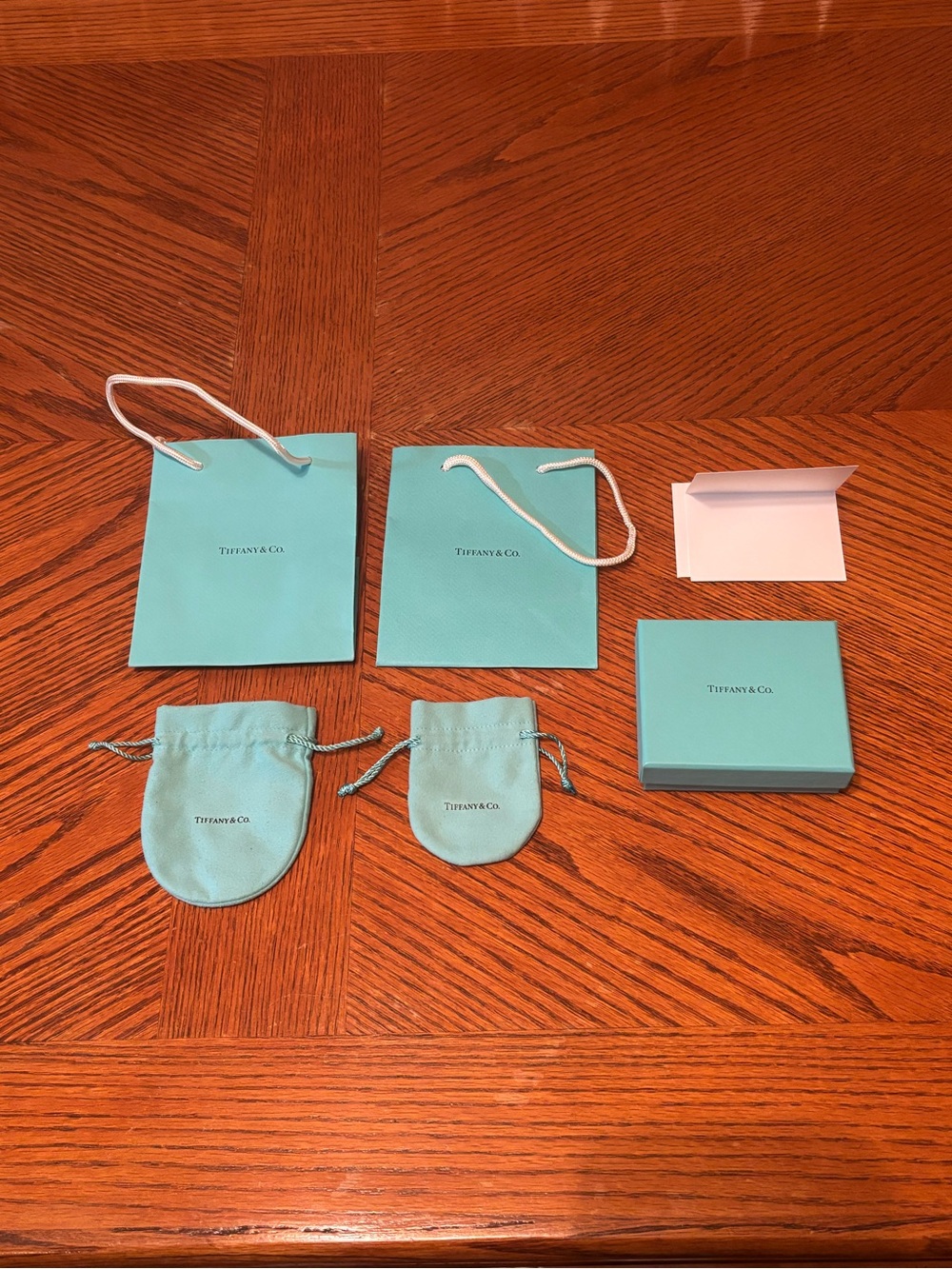 Tiffany & Co. Signature Blue Gift Bags, Pouches & Box Set